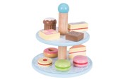 Treleker - Bigjigs Wooden Etagere with Cakes - BJ621