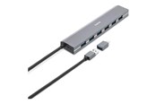 USB-hub - Hama 00200137 interface hub USB-hub - USB 3.1 - 7 porter - Grå - 00200137
