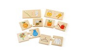 Puslespill - Bigjigs Wooden Jigsaw Puzzle Things That Go Together 32pcs. Tre - 34029