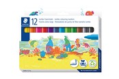 Skrive- & Tegneverktøy - Staedtler Fibre-tip Jumbo 12pcs wallet - 340 C12