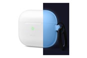 Mobil - Deksel og etui - Elago AirPod 3 Hang Silicon Case Nightglow Blue - EAP3HG-HANG-LUBL