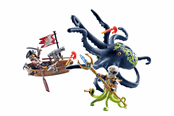 Playmobil - Playmobil Pirates - Kamp med den gigantiske blekkspruten - 71419