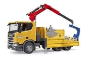 Leketøysbil - Bruder Scania Super 560R Construction Lorry with Crane - BR3551