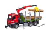 Leketøysbil - Bruder MB Arocs Timber truck with loading crane grab and - BR3669
