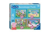 Puslespill - Ravensburger Peppa Pig Seasons Puzzle 4in1 Gulv - 31146