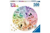 Puslespill - Ravensburger Circle of Colors Puzzles - Animals 500pcs. Gulv - 171729