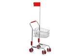 Rollelek - Small Foot - Shopping cart with doll seat and flag - 4046