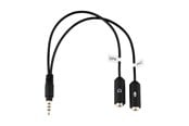 Foto- & Videotilbehør - Joby Cable Splitter Wavo 3.5mm - JB01736-0WW
