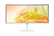 Skjerm - 34" Samsung ViewFinity S6 S34C650TAU - 3440x1440 (UWQHD) - 100Hz - VA - 90W USB-C - KVM switch - LS34C650TAUXEN
