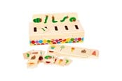 Lek & Lær - Small Foot - Caterpillar Never Enough Images Sorting box - 11342