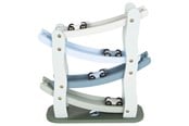 Babyleker - Small Foot - Wooden Autobahn Blue with 4 Cars - 11651