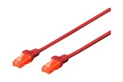 Nettverkskabel - DIGITUS Professional patch cable - 25 cm - red - Rød - 0.25m - DK-1617-0025/R