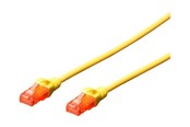 Nettverkskabel - DIGITUS Professional patch cable - 25 cm - yellow - Gul - 0.25m - DK-1617-0025/Y