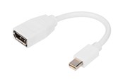 Skjermkabel - DIGITUS Mini-DisplayPort til DisplayPort 1.2 Adapter - 0.15m - DB-340405-001-W