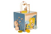 Babyleker - Small Foot Wooden Activity Cube with Motor Skills Spiral Seacoast - 12393