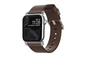 Smartklokke - Tilbehør - Nomad - Modern Band - 44mm/42mm | Silver Hardware | Rustic Brown Leather - NM1A4RSM00