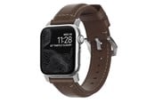 Smartklokke - Tilbehør - Nomad - Traditional Band - 44mm/42mm | Silver Hardware | Rustic Brown Leather - NM1A4RST00