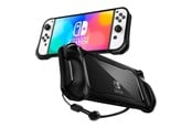 Spill - Tilbehør - Spigen Rugged Armor - black - Nintendo Switch OLED - Deksel - Nintendo Switch OLED - ACS04020