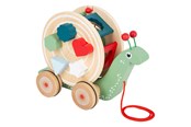 Babyleker - Small Foot - Wooden Pull Figure Shape Sorter Snail 6dlg. - 11734