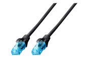 Nettverkskabel - DIGITUS patch cable - 5 m - black - Svart - 5m - DK-1511-050/BLACK