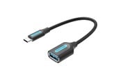 USB-hub - Vention USB-C 3.1 Male to USB Female Cable 0.15m Black USB-hub - USB 3.1 - 1 - Svart - CCVBB