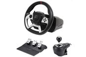 Spill - Tilbehør - MAXX TECH PRO FF RACING WHEEL KIT (WHEEL 3-PEDAL SET & SHIFTER) - Wired Wheel, gamepad and pedals set - Sony PlayStation 4 - MXT-PROFFW