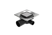 Dreneringsprodukter - Unidrain Set 1 Square Custom 10x10 Ø75 mm horizontal - 8021.0075
