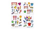 Kreative leker - LG-Imports Stickers Football Glittering (Assorted) - 9744