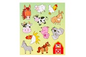 Kreative leker - LG-Imports Sticker sheet of farm animals - 8551