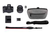 Kamera - Canon EOS R50 + RF-S 18-45mm Reisesett (Skulderbag & 64GB SD-kort) - 5811C098