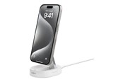 Mobil - Adaptere og ladere - Belkin BoostCharge Pro wireless charging stand - magnetic - + AC power adapter - 15 Watt - WIA008VFWH