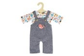 Dukker & Tilbehør - Heless Doll dungarees with T-shirt Whale 28-35 cm - 1215