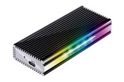 Harddisk - Tilbehør - LC Power LC-M2-C-MULTI-RGB - storage enclosure - M.2 NVMe Card / SATA 10Gb/s - USB 3.2 (Gen 2) - LC-M2-C-MULTI-RGB