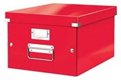 Arkivering & Oppbevaring - Leitz Oppbevaringsboks Click & Store WOW Medium Rød - 60440026