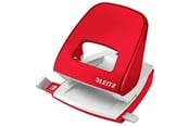 Skrivebordstilbehør - Leitz Hullemaskin WOW 5008 2 hull/30 ark Rød - 50081026