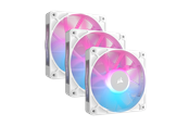 Kabinettvifte - Corsair iCUE LINK RX120 RGB 3-pack - Kabinettvifte - 120mm - Hvit med RGB-lys - 36 dBA - CO-9051022-WW