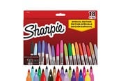 Skrive- & Tegneverktøy - Sharpie permanent tusjsett | Fargeutvalg i begrenset utgave | Finpunkt | 18 tusjpenner | Skolestartsett - 2204015