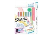 Skrive- & Tegneverktøy - Sharpie S-Note Duo Highlighters | Kreative tusjer med to ender av pastell | Kule og bred spiss for fremheving, tegning, journalføring og mer | 8 stk - 2182116