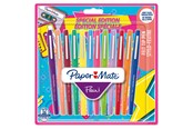 Skrive- & Tegneverktøy - Paper Mate Flair filtpenner | Middels punkt (0,7 mm) | Assorterte retrofarger | 12 Stk - 2180627