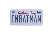 Reklameartikler - FaNaTtik - DC Batman Number Plate Tin Sign - THG-DC58
