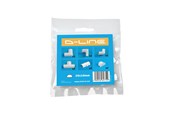 Kabelordner/Kabelstrømpe - D-LINE Adapter Kit 20x10mm White - CLOAP2010W