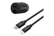 Mobil - Adaptere og ladere - CELLY ProPower car power adapter - ultra compact - 24 pin USB-C - 20 Watt - CCMINILIGHT