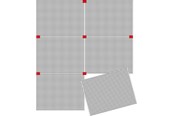Babyleker - Quercetti Boards for peg mosaics - 10 pieces includes conne - QU-2441