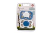 Babyutstyr - Barnets Favorit 2 pak luftsutter silikone 0-6 mdr. – Blå/Hvid - BF-10005-2