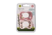 Babyutstyr - Barnets Favorit 2 pak luftsutter silikone 6+ mdr. - Rosa/Lyserød - BF-10006-1