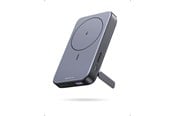 Nødlader - UGREEN Sammenleggbart stativ, Magnetisk batteri Nødlader - Grey - 10000 mAh - 15086
