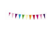 Dekorasjon - Haza Witbaard Bunting multicolor (10m) - 405590