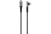 USB - Pro USB-C <-> USB-C - 90° - Sleeved - 2m - Grå - 4040849646607