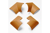 Kabelordner/Kabelstrømpe - D-LINE Adapter Kit 22x22mm Oak finish - FLIBEBAP22QSP