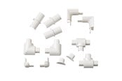 Kabelordner/Kabelstrømpe - D-LINE Adapter Kit 16x8mm 13 Pieces White - RETAP1608W
